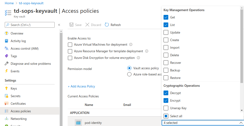 KV + AccessPolicy