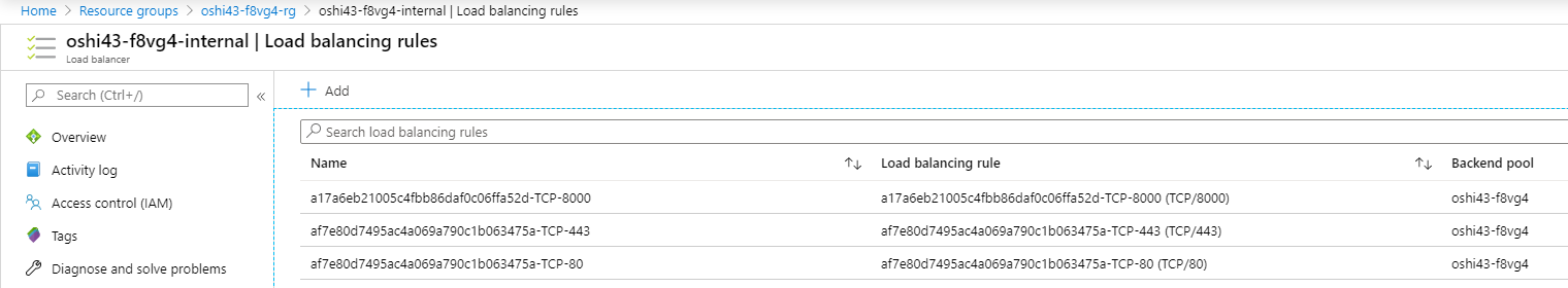 loadbalancing rule